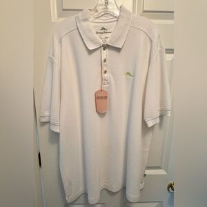 NWTTommy Bahama Men’s shirt XL, White, 62% SUPIMA COTTON 38% POLYESTER